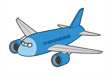Boeing 787 Dreamliner  line art vector