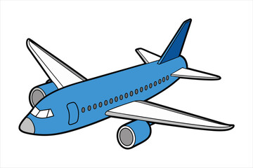 Boeing 787 Dreamliner  line art vector