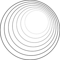 Circle lines with blend effect. Concept digital, technology, modern