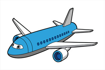 Boeing 787 Dreamliner  line art vector