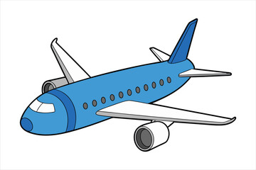 Boeing 787 Dreamliner  line art vector