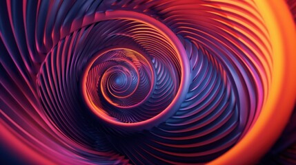3D background featuring a dynamic spiral pattern