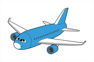 Boeing 787 Dreamliner  line art vector