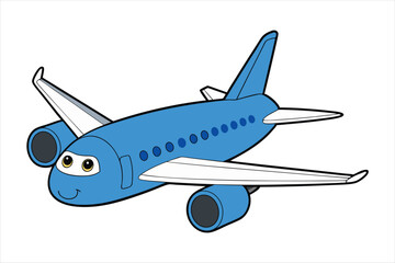 Boeing 787 Dreamliner  line art vector