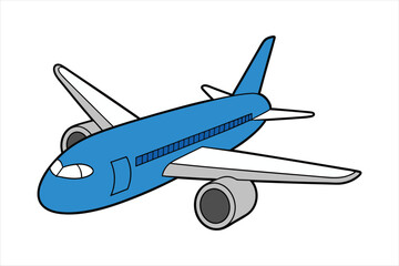 Boeing 787 Dreamliner  line art vector