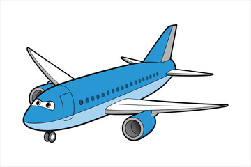 Boeing 787 Dreamliner  line art vector