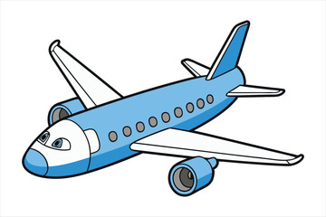 Boeing 787 Dreamliner  line art vector