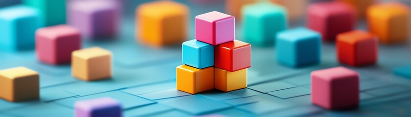 Obraz premium Business model canvas, value proposition mapping, flat design illustration