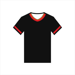 Create a black t shirt art vector