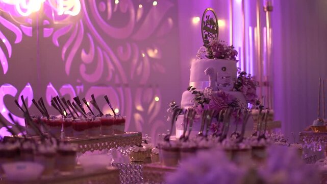 Ambiente decorativo para evento de 15 a&ntilde;os