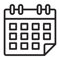 Calendar line icon.