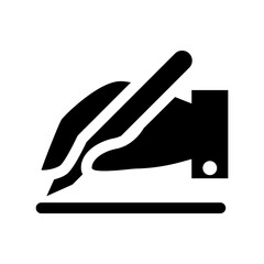 Business contract icon vector illustration graphic design