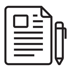 Fototapeta premium Edit line icon.