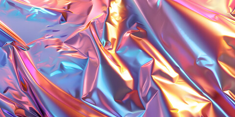 Vibrant Holographic Foil Abstract Texture for Digital Art