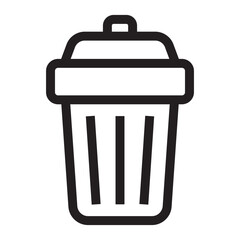 Trash line icon.