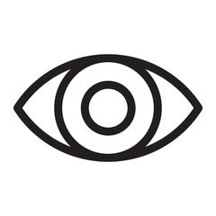 Eye line icon.