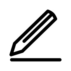 Contract icon in thin line style vector illustration graphic design