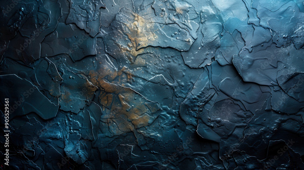 Sticker textured dark blue surface with intricate patterns, ideal for backgrounds in digital art and graphic