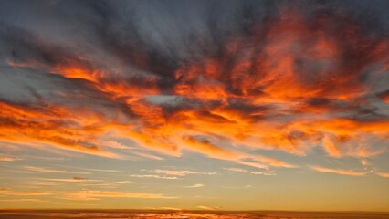 Fototapeta premium fire in the sky