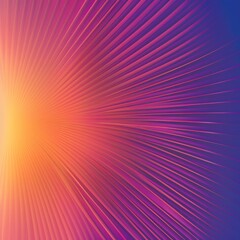 Obraz premium Abstract background with radiating lines in pink, orange and blue hues.
