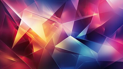 Fototapeta premium Abstract polygonal background with sharp angles and bright colors