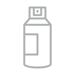  Spray Paint Vector Line Grey Icon Design