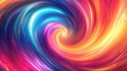 Obraz premium A vibrant abstract background with swirling neon colors in a dynamic pattern.