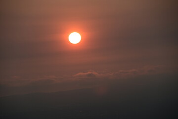 sunset in the sky
