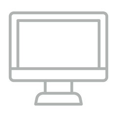 Lcd Vector Line Grey Icon Design
