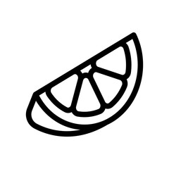 Orange icon in thin line style vector illustration graphic design