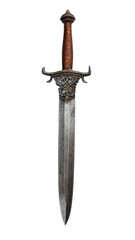 A dagger, one of the types of melee weapons, transparent background.