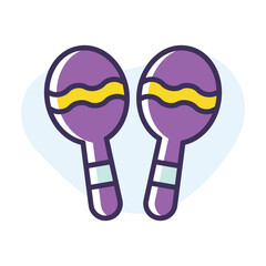Maracas vector icon