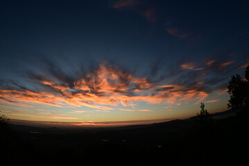 Fototapeta premium sunset in the mountains