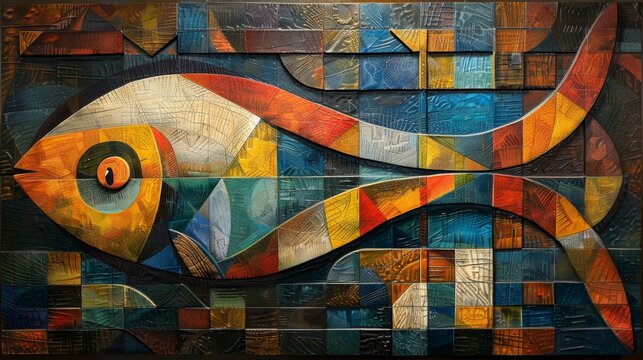Christian symbols such as the fish or alpha and omega, conveying the rich symbolic language of the faith