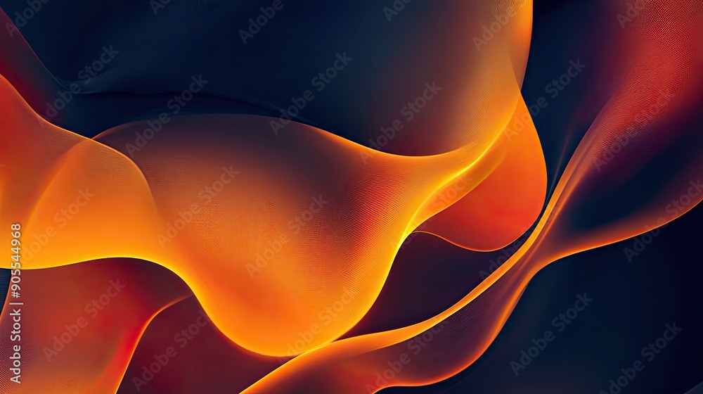 Poster Abstract background with a smooth gradient and minimalist shapes