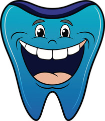 teeth icon vector line art illustration 