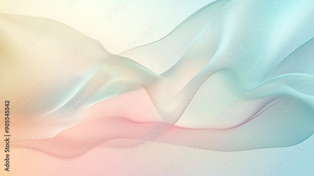 Poster abstract background with a soft, flowing gradient and delicate lines