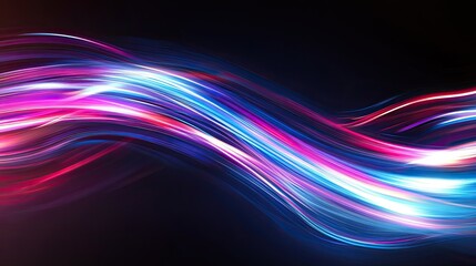 Abstract background with a vibrant, electric light trail effect