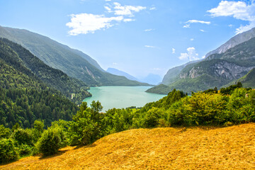 Molveno lake in Trentino, Italy
