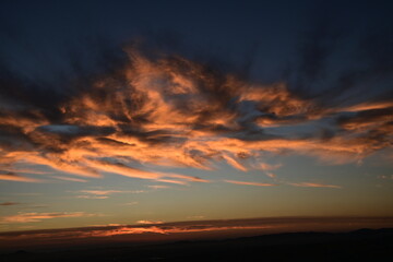 sunset in the mountains