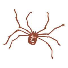 Collection of hand drawn Halloween doodle Symbols