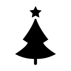 Christmas tree icon vector illustration graphic design
