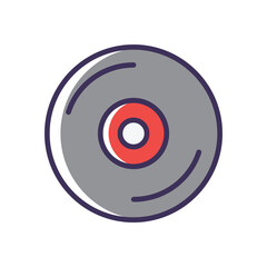 Vinyl record vector icon