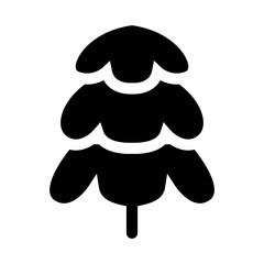 Christmas tree icon vector illustration graphic design