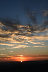 sunset in the sky