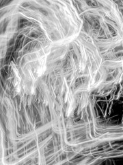 Abstract texture of fire lines white and black.