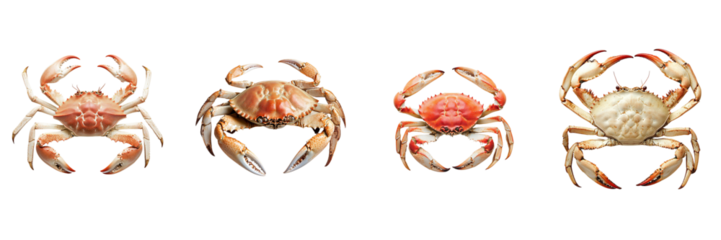 Dungeness crab  isolated on transparent png background