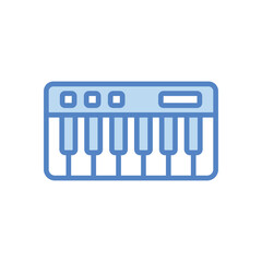 Piano Keyboard vector icon