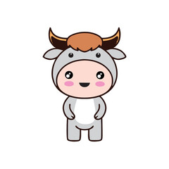 vector character animal costume cute