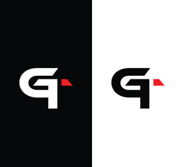 GT logo design vector